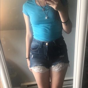 Denim shorts :)